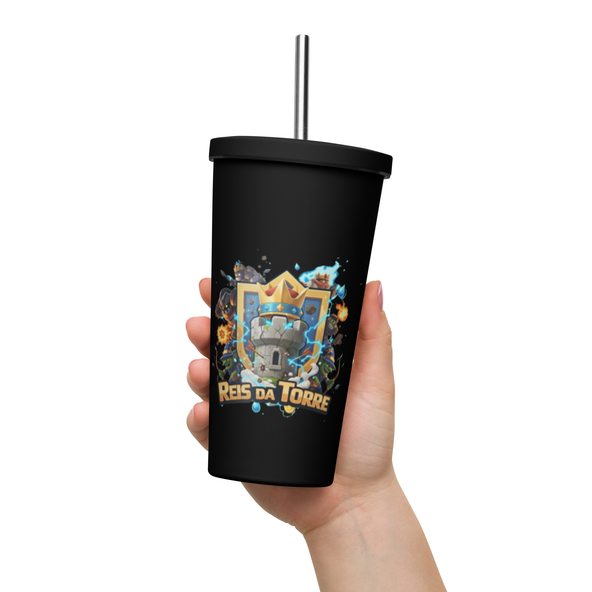 Copo Tumbler Oficial Reis da Torre Preto