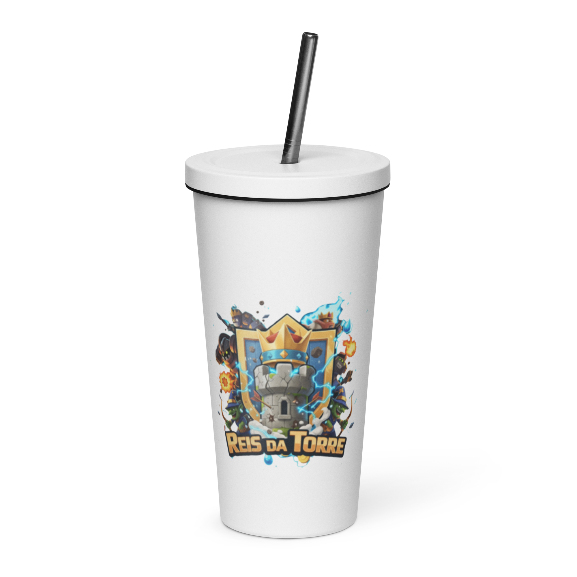 Copo Tumbler Oficial Reis da Torre Branco