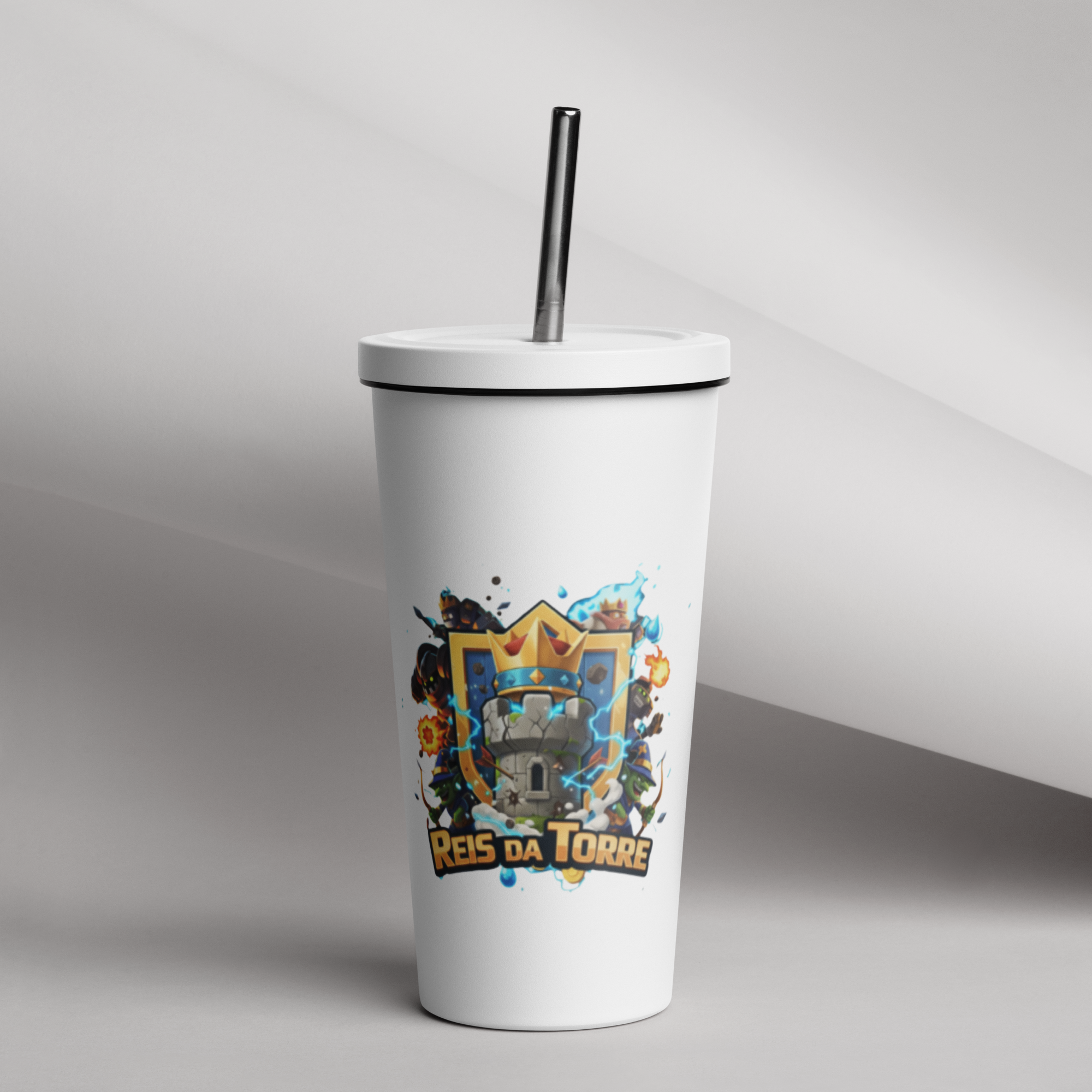 Copo Tumbler Oficial Reis da Torre Branco