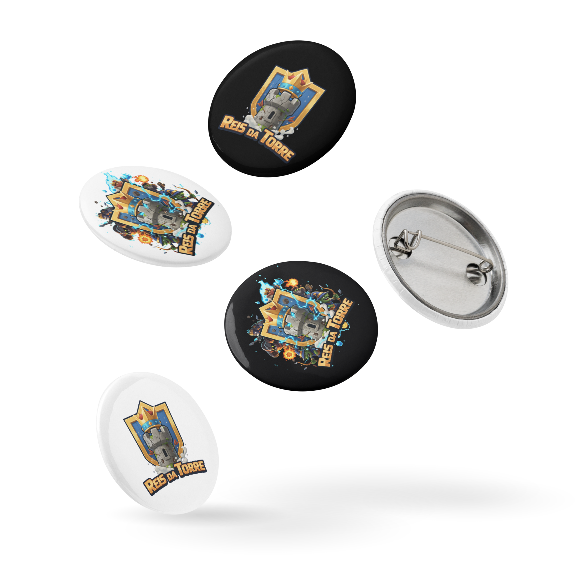 Kit de Bottons Oficiais Reis da Torre (Kit com 5 unidades)