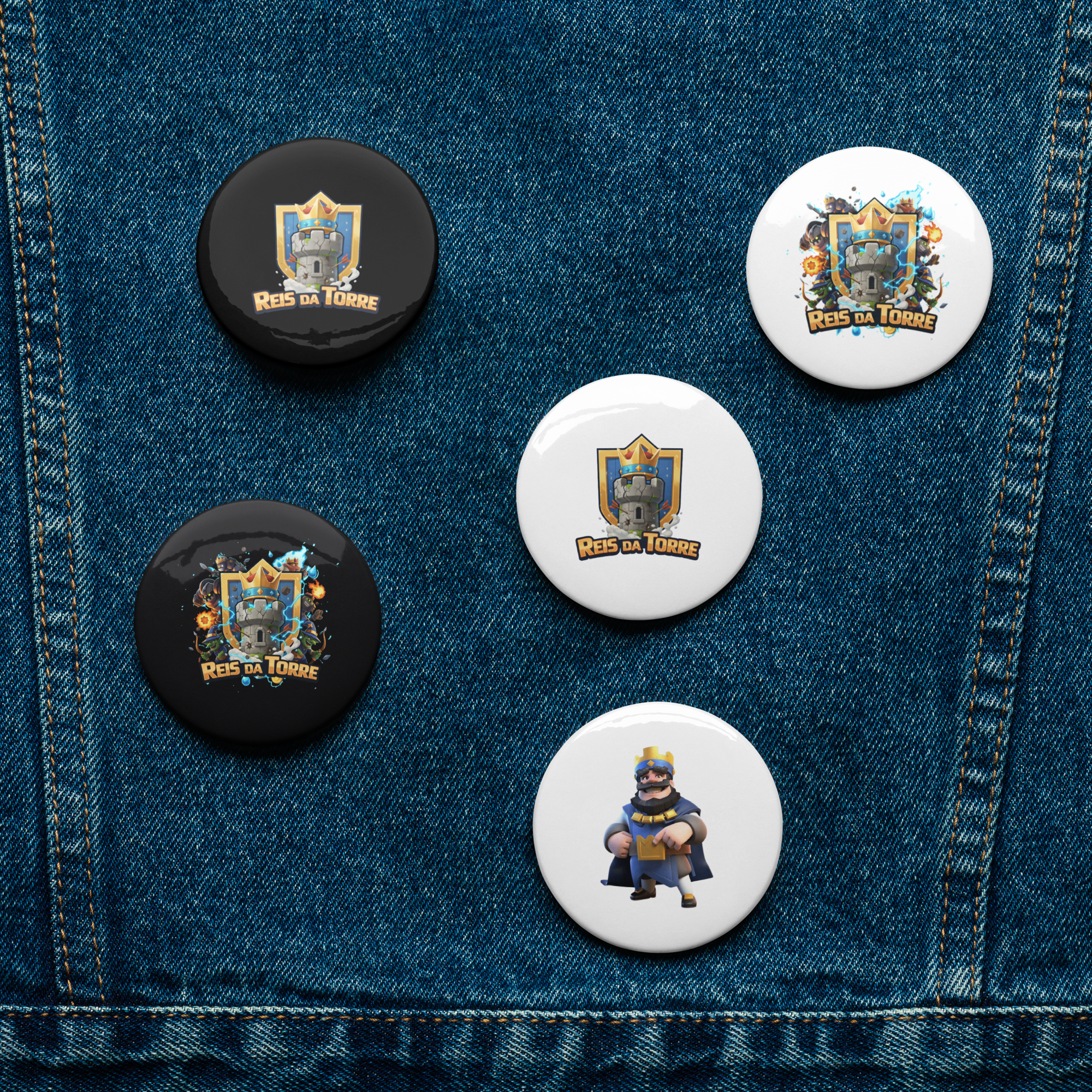 Kit de Bottons Oficiais Reis da Torre